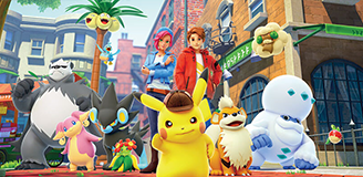 Imagem com a capa do jogo Detetive Pikachu