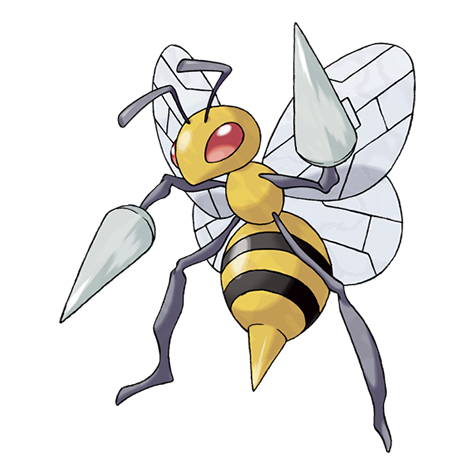 Beedrill, Pokémon do tipo Inseto, evolução do Kakuna