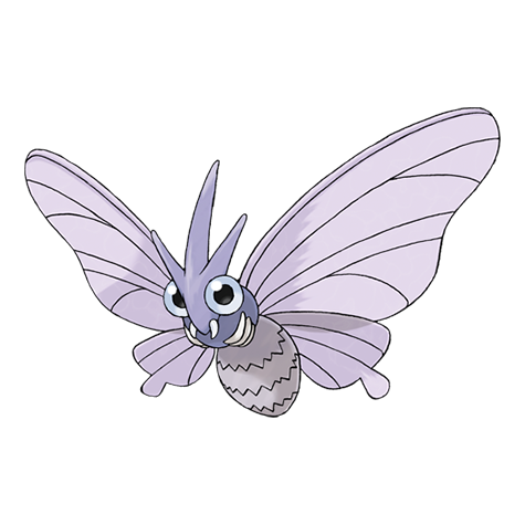 Venomoth, Pokémon do tipo Inseto/Venenoso, evolução de Venonat